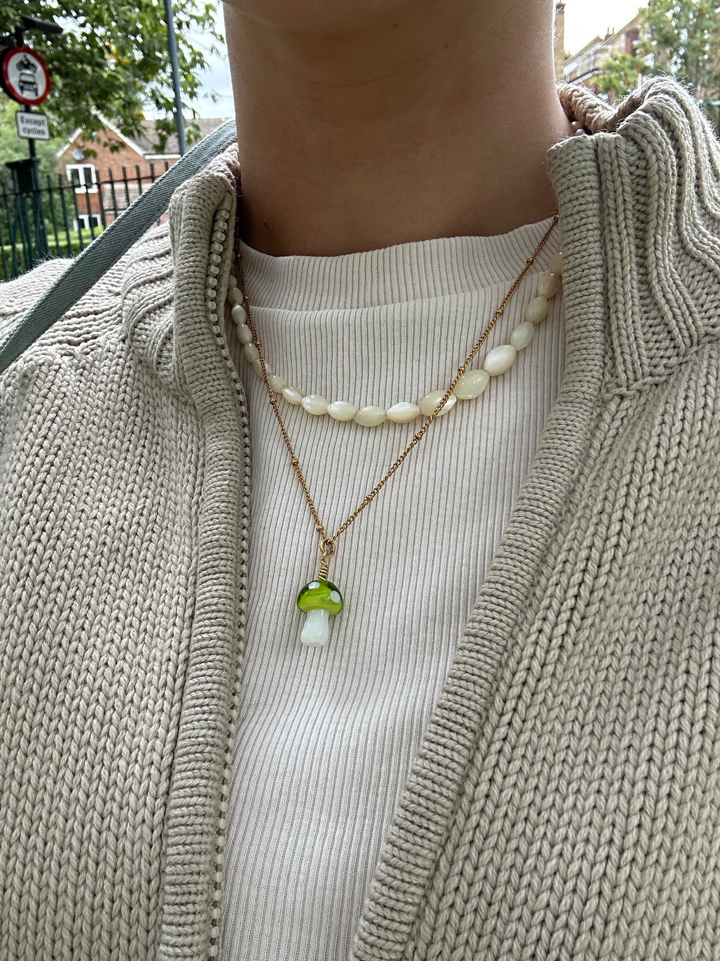 Mushroom Necklace