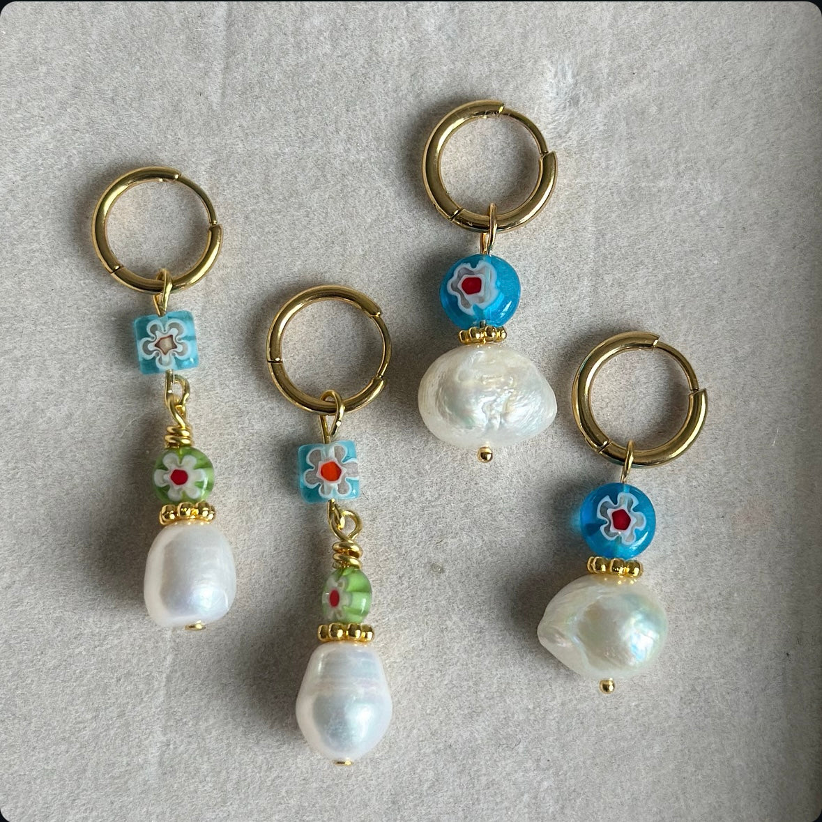 Millefiori & Pearl Drops