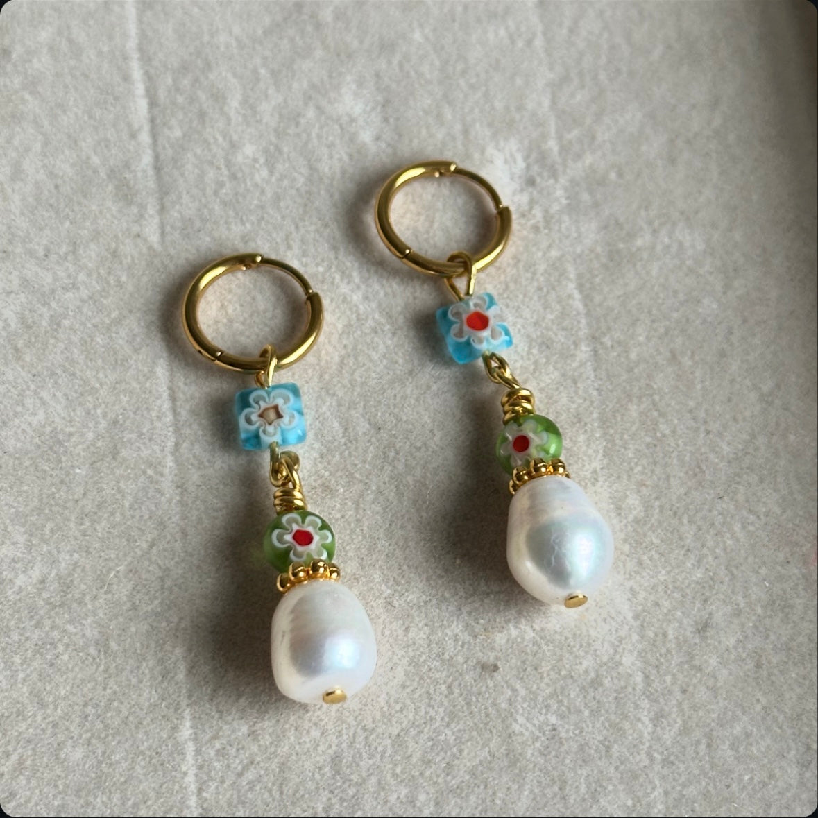 Millefiori & Pearl Drops