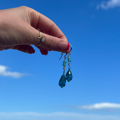 Turquoise Teardrop Earrings